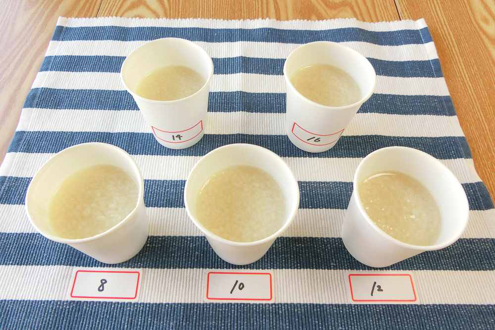 発酵時間による甘酒の味の違いを調査